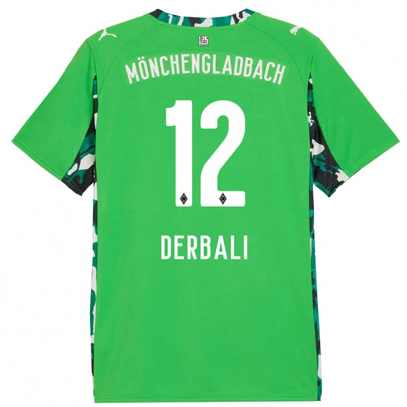 Danxen Donna Maglia Louisa Derbali #12 Verde Nero Kit Gara Away 2025/26 Maglietta