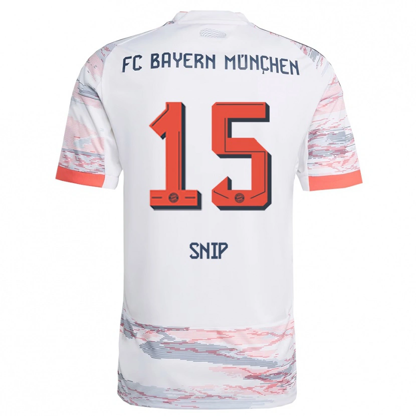 Danxen Donna Maglia Roy Snip #15 Bianco Grigio Kit Gara Away 2025/26 Maglietta