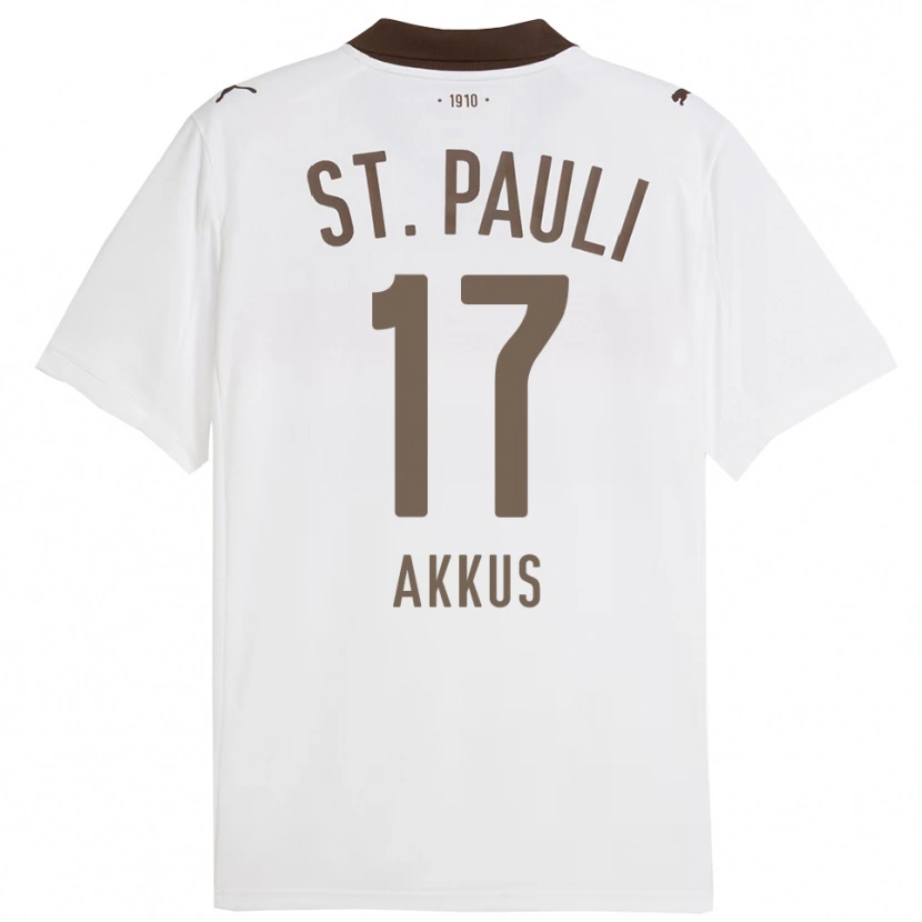 Danxen Donna Maglia Özgür Akkus #17 Bianco Rosso Kit Gara Away 2025/26 Maglietta