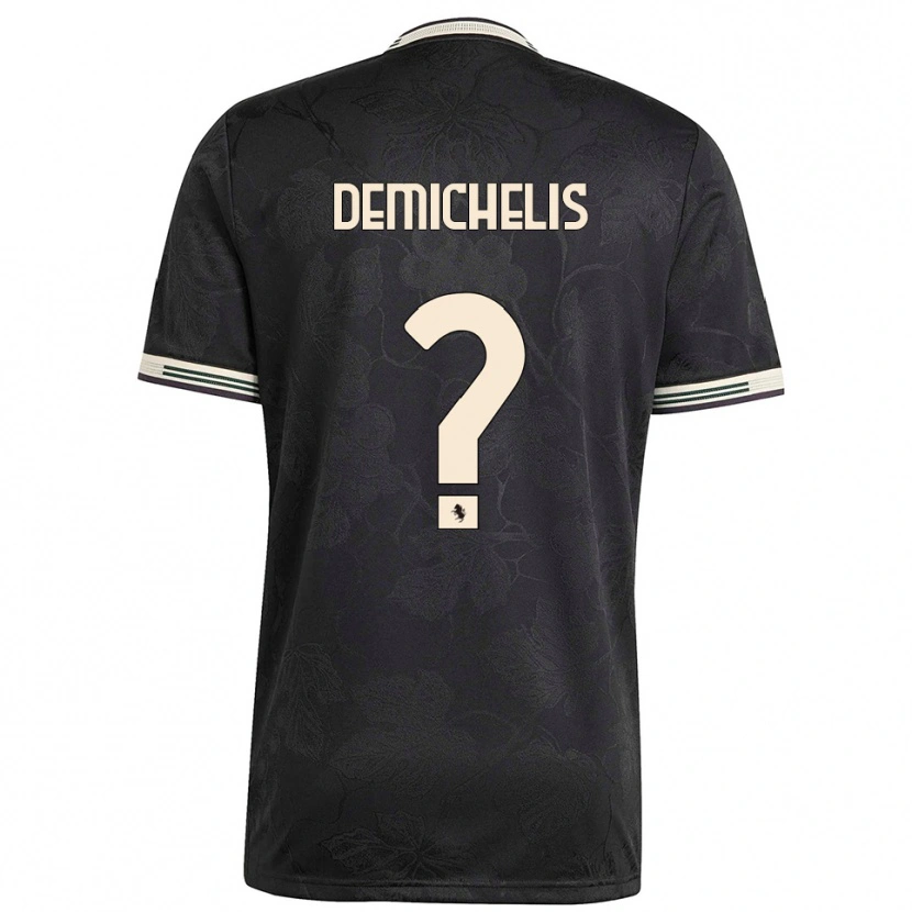 Danxen Donna Maglia Emanuele Demichelis #0 Nero Bianco Verde Kit Gara Third 2025/26 Maglietta