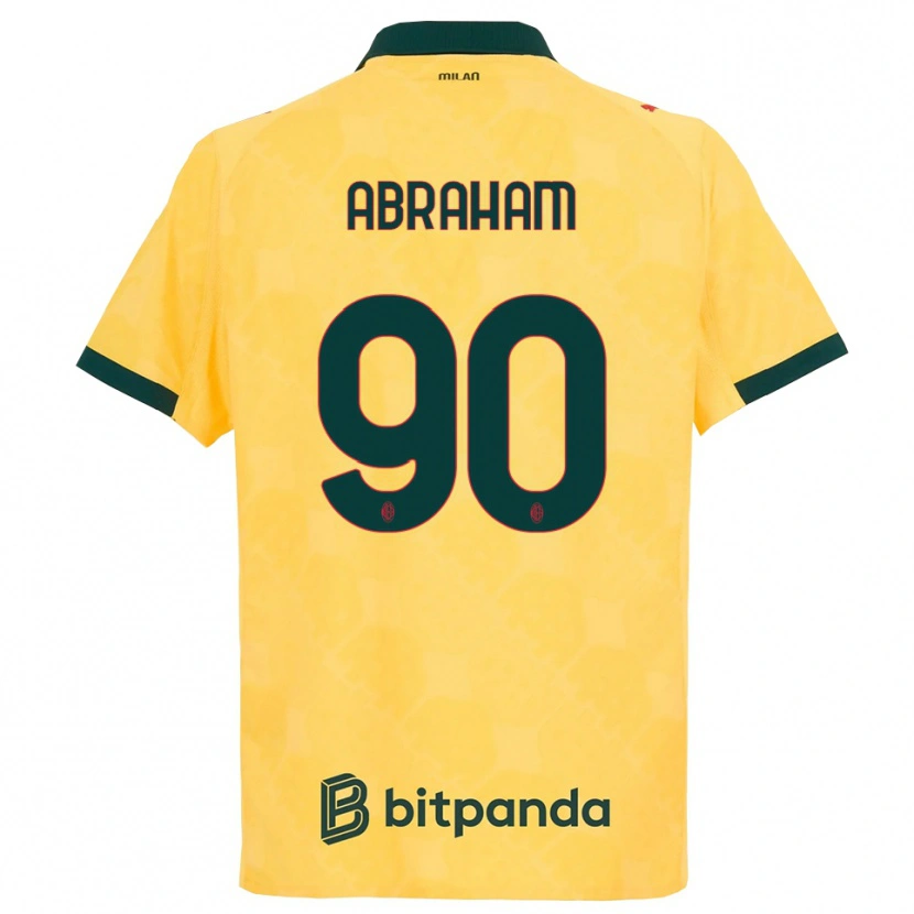 Danxen Donna Maglia Tammy Abraham #90 Giallo Nero Kit Gara Third 2025/26 Maglietta