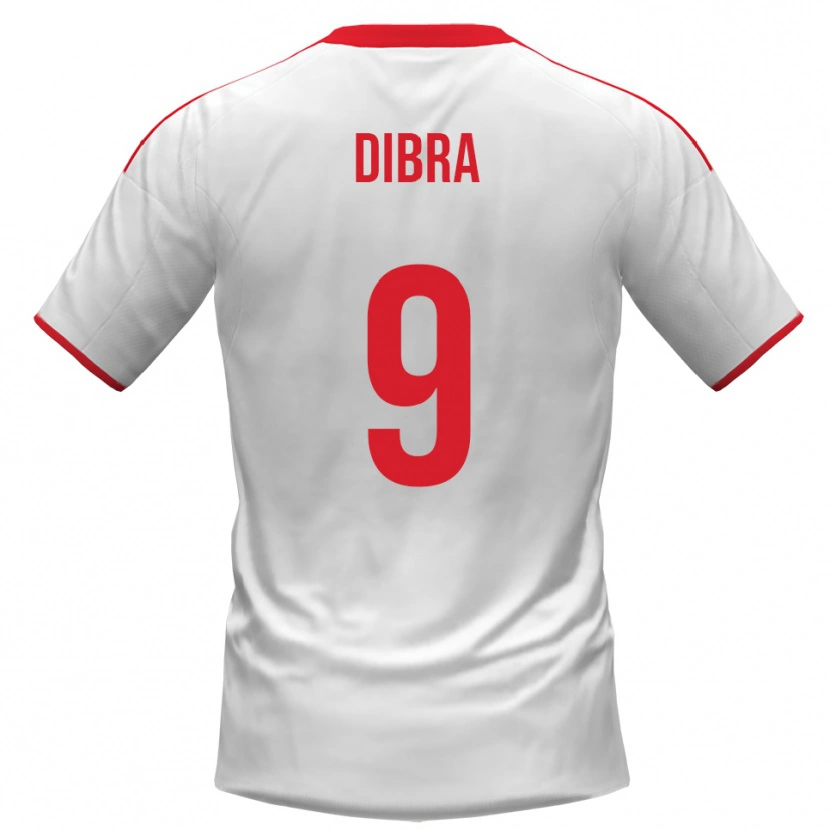 Danxen Bambino Maglia Francesco Dibra #9 Bianco Rosso Kit Gara Home 2025/26 Maglietta