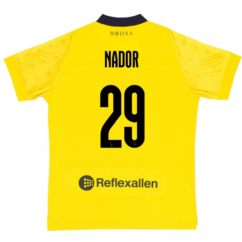 Danxen Bambino Maglia Steven Nador #29 Giallo Navy Kit Gara Home 2025/26 Maglietta