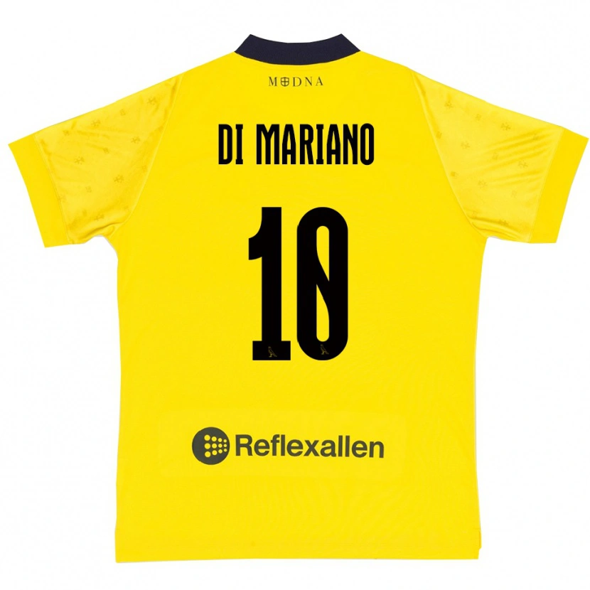 Danxen Bambino Maglia Francesco Di Mariano #10 Giallo Navy Kit Gara Home 2025/26 Maglietta