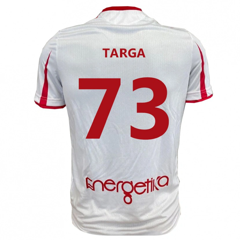 Danxen Bambino Maglia Alberto Targa #73 Bianco Rosso Kit Gara Home 2025/26 Maglietta