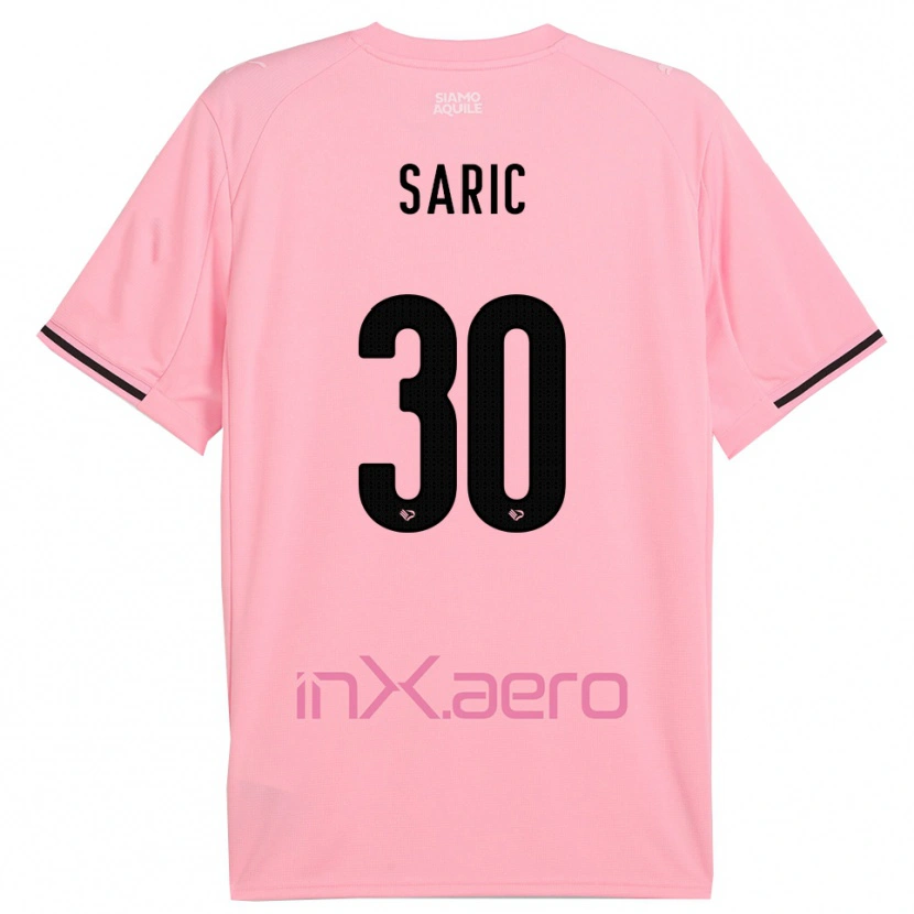 Danxen Bambino Maglia Dario Saric #30 Rosa Nero Kit Gara Home 2025/26 Maglietta