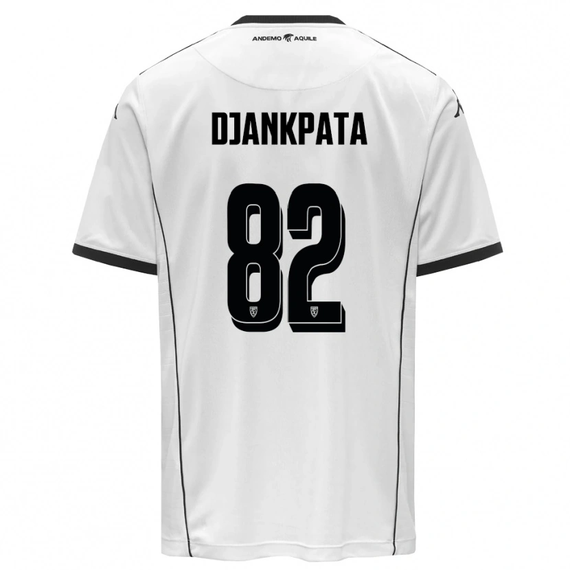 Danxen Bambino Maglia Halid Djankpata #82 Bianco Nero Kit Gara Home 2025/26 Maglietta