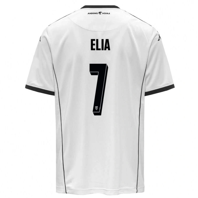 Danxen Bambino Maglia Salvatore Elia #7 Bianco Nero Kit Gara Home 2025/26 Maglietta