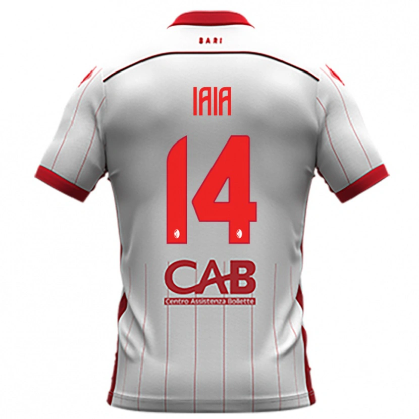 Danxen Bambino Maglia Pasquale Iaia #14 Bianco Rosso Kit Gara Home 2025/26 Maglietta