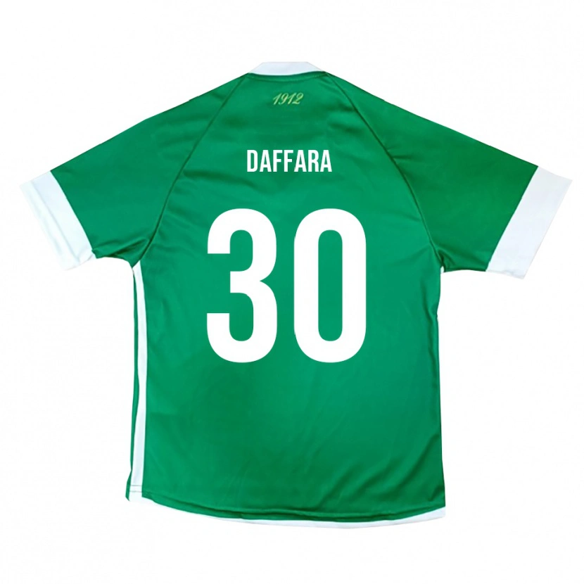 Danxen Bambino Maglia Giovanni Daffara #30 Verde Bianco Kit Gara Home 2025/26 Maglietta