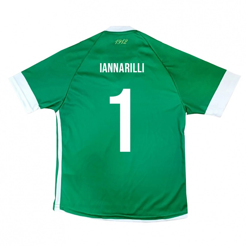Danxen Bambino Maglia Antony Iannarilli #1 Verde Bianco Kit Gara Home 2025/26 Maglietta