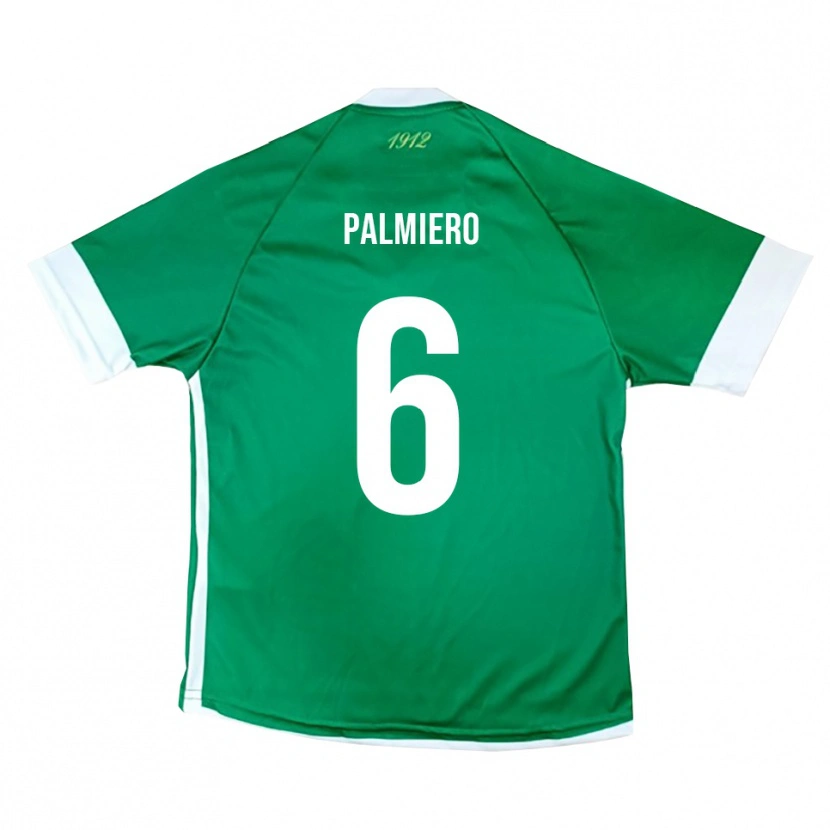 Danxen Bambino Maglia Luca Palmiero #6 Verde Bianco Kit Gara Home 2025/26 Maglietta