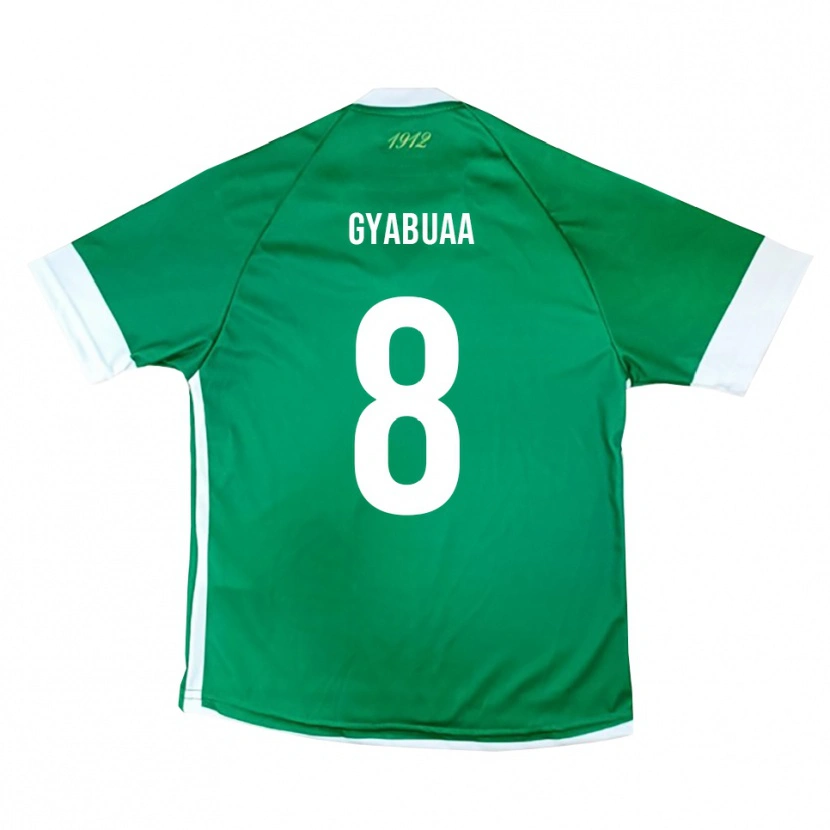 Danxen Bambino Maglia Emmanuel Gyabuaa #8 Verde Bianco Kit Gara Home 2025/26 Maglietta
