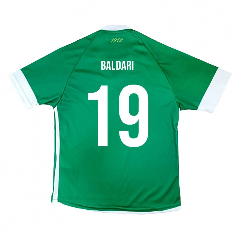 Danxen Bambino Maglia Gabriele Baldari #19 Verde Bianco Kit Gara Home 2025/26 Maglietta