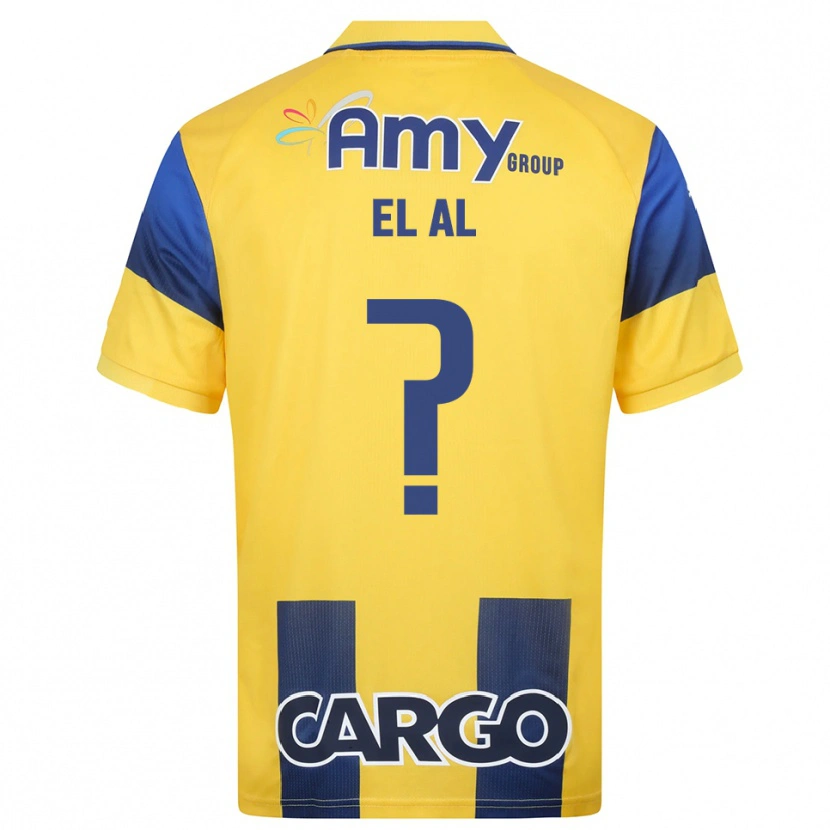 Danxen Bambino Maglia Tom El Al #0 Giallo Navy Kit Gara Home 2025/26 Maglietta