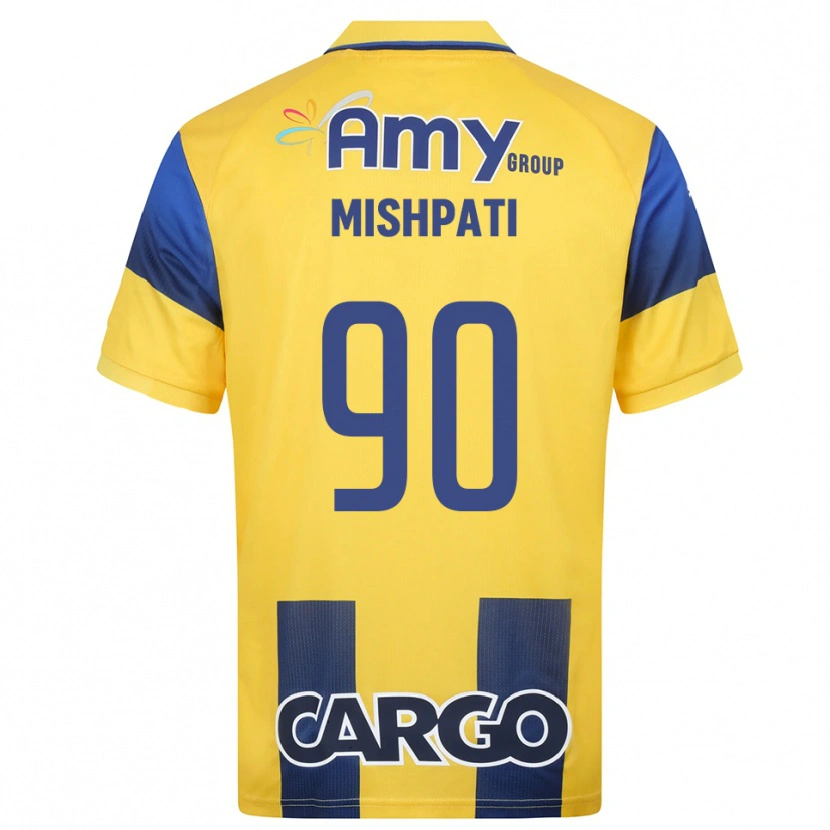 Danxen Bambino Maglia Roi Mishpati #90 Giallo Navy Kit Gara Home 2025/26 Maglietta