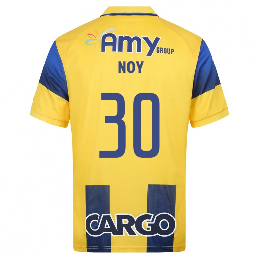 Danxen Bambino Maglia Itamar Noy #30 Giallo Navy Kit Gara Home 2025/26 Maglietta