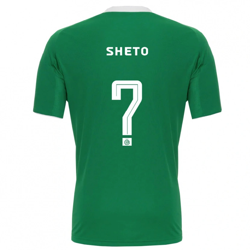 Danxen Bambino Maglia Sahar Sheto #0 Verde Bianco Kit Gara Home 2025/26 Maglietta