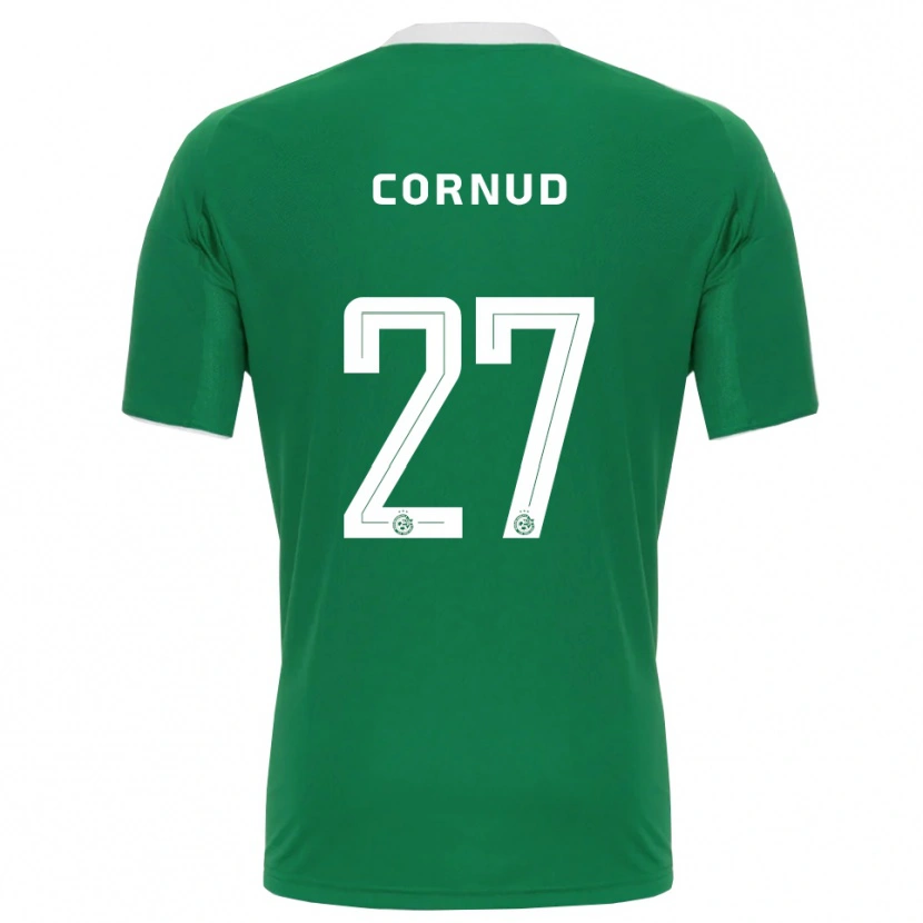 Danxen Bambino Maglia Pierre Cornud #27 Verde Bianco Kit Gara Home 2025/26 Maglietta