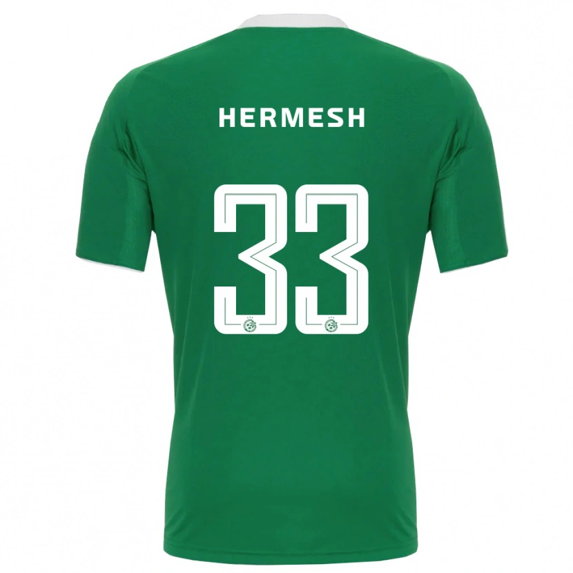 Danxen Bambino Maglia Liam Hermesh #33 Verde Bianco Kit Gara Home 2025/26 Maglietta