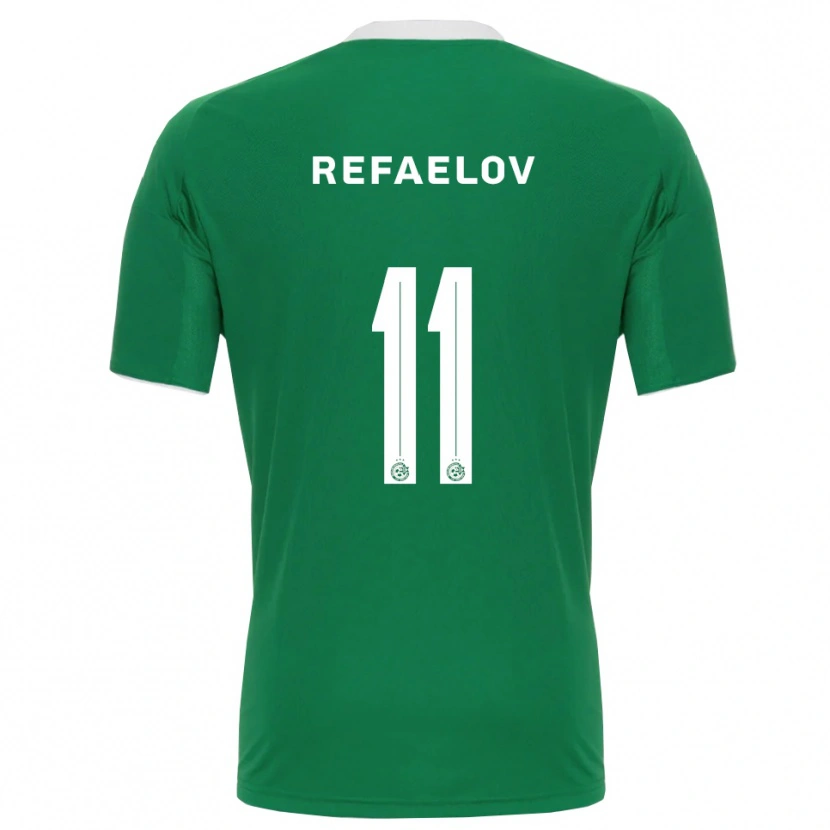 Danxen Bambino Maglia Lior Refaelov #11 Verde Bianco Kit Gara Home 2025/26 Maglietta