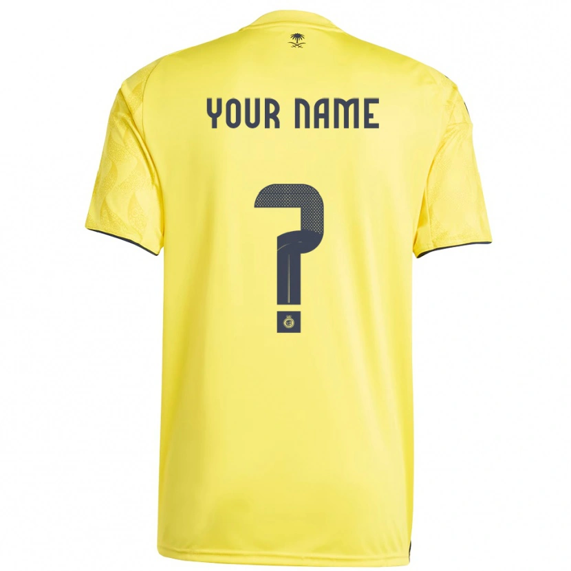 Danxen Bambino Maglia Il Tuo Nome #0 Giallo Nero Kit Gara Home 2025/26 Maglietta