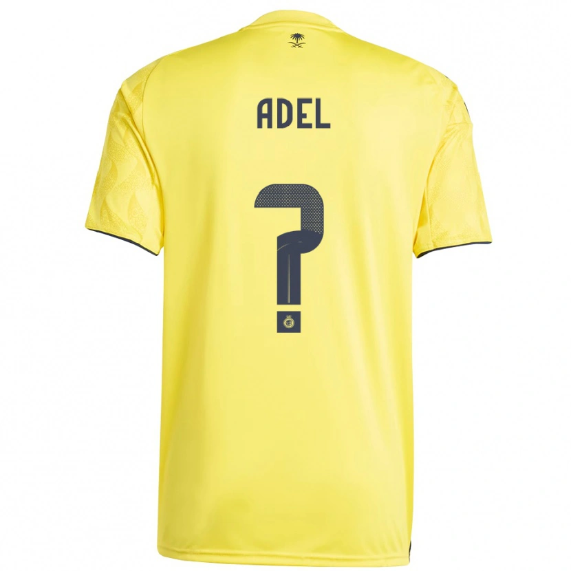 Danxen Bambino Maglia Aida Adel #0 Giallo Nero Kit Gara Home 2025/26 Maglietta