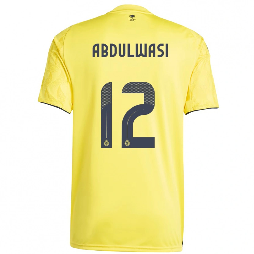 Danxen Bambino Maglia Dalal Abdulwasi #12 Giallo Nero Kit Gara Home 2025/26 Maglietta