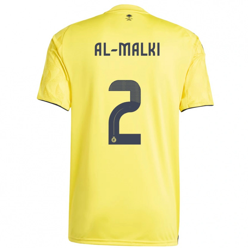 Danxen Bambino Maglia Reema Al-Malki #2 Giallo Nero Kit Gara Home 2025/26 Maglietta