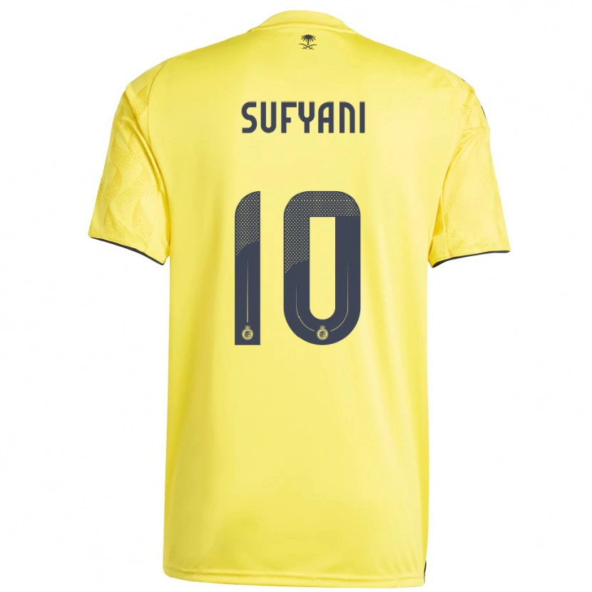 Danxen Bambino Maglia Abdulrahman Sufyani #10 Giallo Nero Kit Gara Home 2025/26 Maglietta