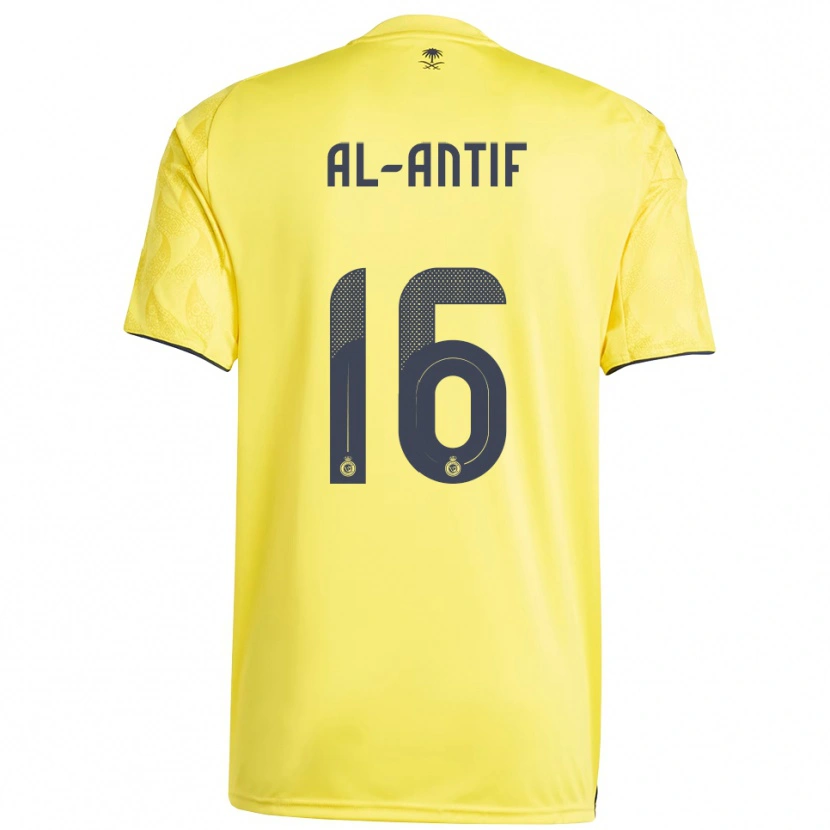 Danxen Bambino Maglia Habib Al-Antif #16 Giallo Nero Kit Gara Home 2025/26 Maglietta