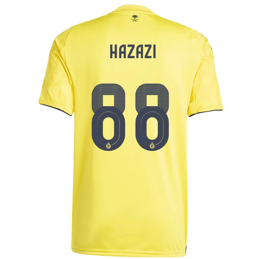 Danxen Bambino Maglia Bassam Hazzazi #88 Giallo Nero Kit Gara Home 2025/26 Maglietta