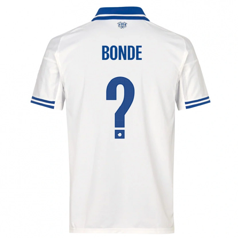 Danxen Bambino Maglia Rode Bonde #0 Bianco Blu Kit Gara Home 2025/26 Maglietta