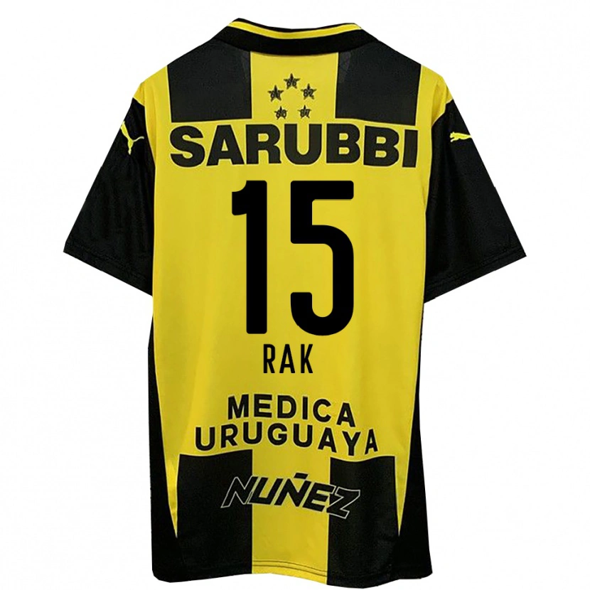 Danxen Bambino Maglia Yonatthan Rak #15 Giallo Nero Kit Gara Home 2025/26 Maglietta