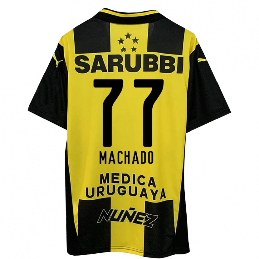 Danxen Bambino Maglia Alexander Machado #77 Giallo Nero Kit Gara Home 2025/26 Maglietta