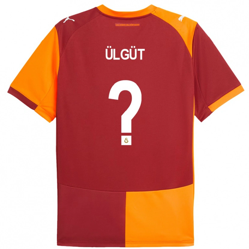 Danxen Bambino Maglia Hüseyin Ülgüt #0 Rosso Arancione Kit Gara Home 2025/26 Maglietta