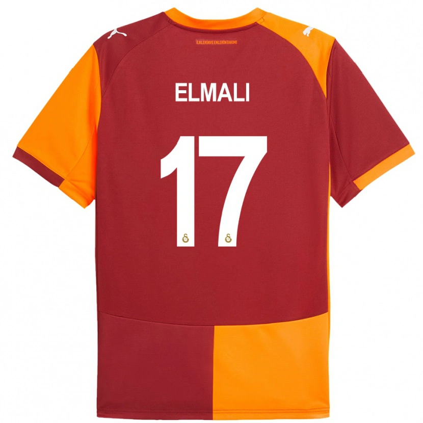 Danxen Bambino Maglia Eren Elmalı #17 Rosso Arancione Kit Gara Home 2025/26 Maglietta