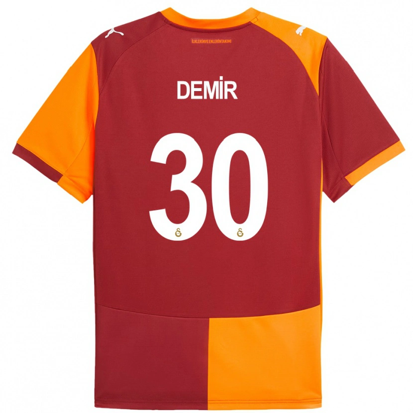 Danxen Bambino Maglia Yusuf Demir #30 Rosso Arancione Kit Gara Home 2025/26 Maglietta