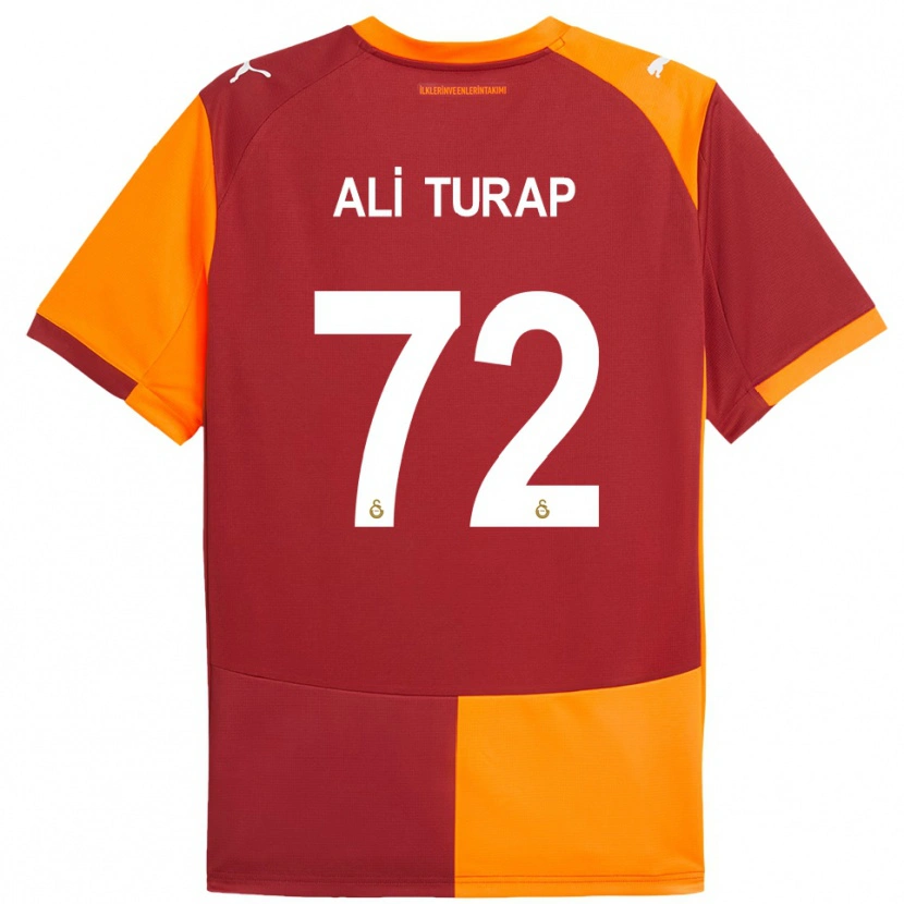 Danxen Bambino Maglia Ali Turap Bülbül #72 Rosso Arancione Kit Gara Home 2025/26 Maglietta