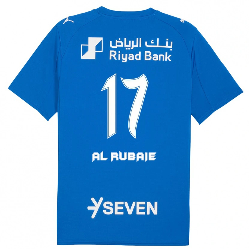 Danxen Bambino Maglia Mohammed Al-Yami #17 Blu Bianco Kit Gara Home 2025/26 Maglietta
