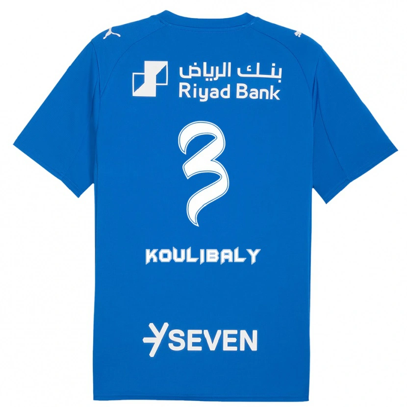 Danxen Bambino Maglia Kalidou Koulibaly #3 Blu Bianco Kit Gara Home 2025/26 Maglietta