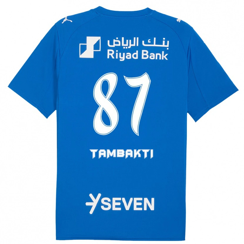 Danxen Bambino Maglia Hassan Tambakti #87 Blu Bianco Kit Gara Home 2025/26 Maglietta