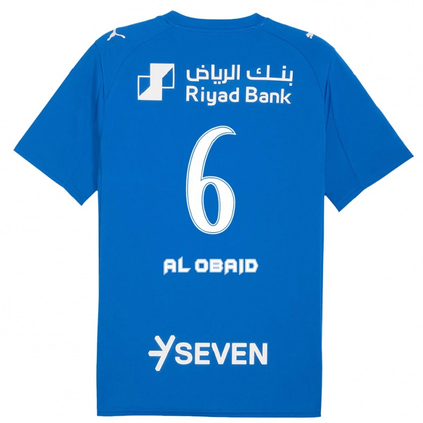 Danxen Bambino Maglia Lulu Al-Obaid #6 Blu Bianco Kit Gara Home 2025/26 Maglietta