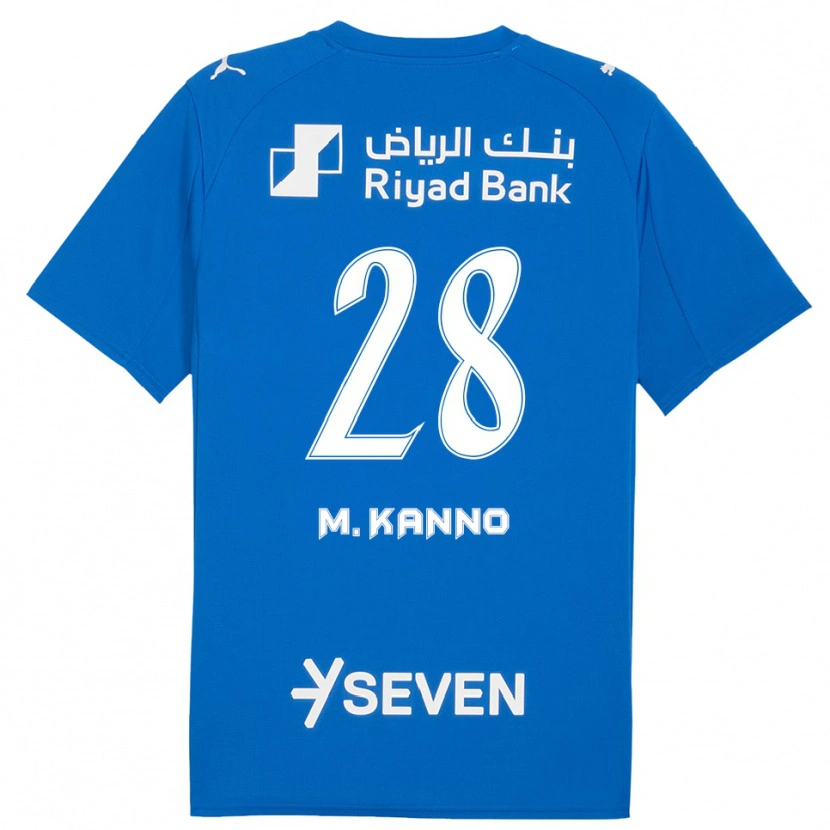 Danxen Bambino Maglia Mohamed Kanno #28 Blu Bianco Kit Gara Home 2025/26 Maglietta
