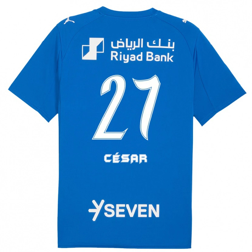 Danxen Bambino Maglia Kaio César #27 Blu Bianco Kit Gara Home 2025/26 Maglietta
