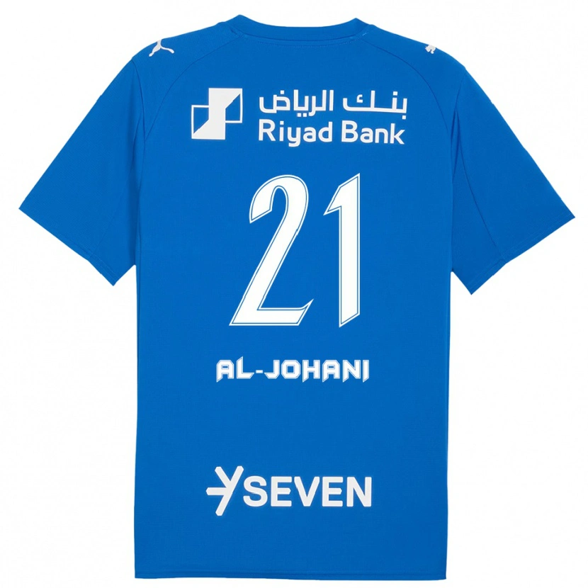 Danxen Bambino Maglia Joori Al-Johani #21 Blu Bianco Kit Gara Home 2025/26 Maglietta