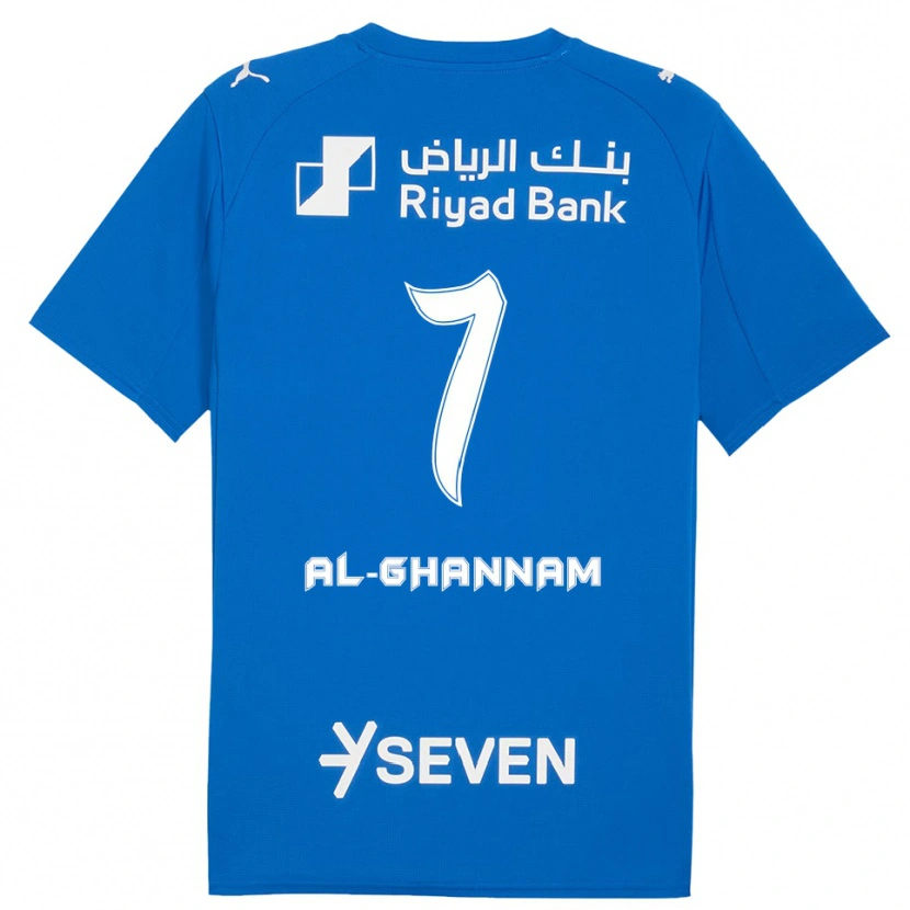 Danxen Bambino Maglia Khalid Al-Ghannam #7 Blu Bianco Kit Gara Home 2025/26 Maglietta