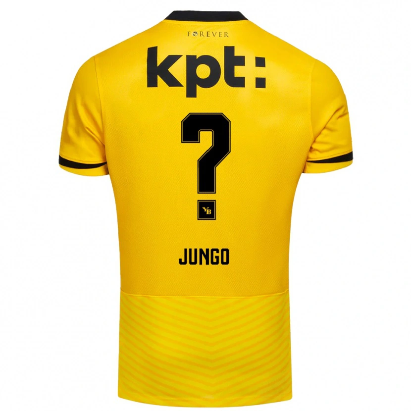 Danxen Bambino Maglia Matéo Jungo #0 Giallo Nero Kit Gara Home 2025/26 Maglietta