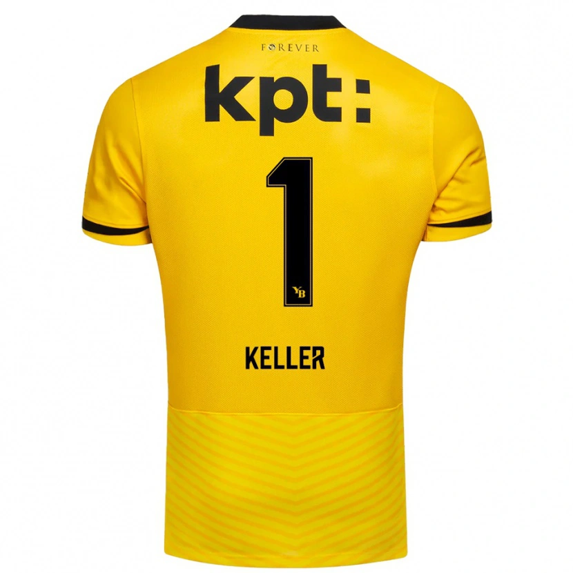 Danxen Bambino Maglia Marvin Keller #1 Giallo Nero Kit Gara Home 2025/26 Maglietta
