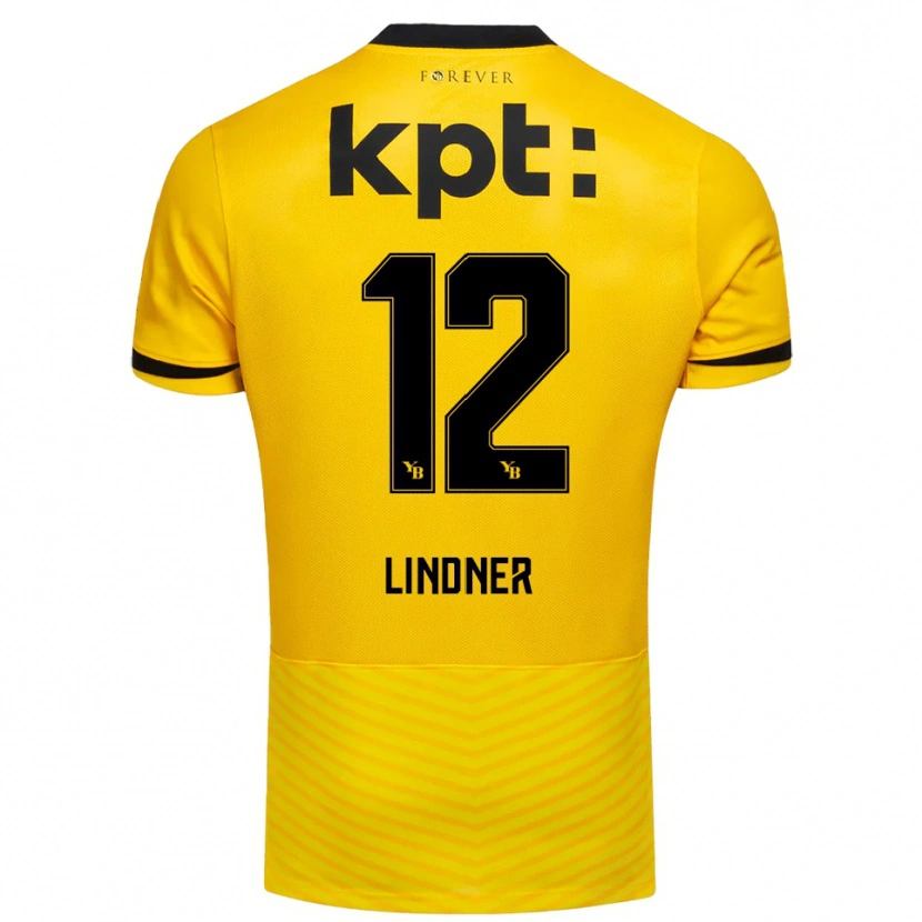 Danxen Bambino Maglia Heinz Lindner #12 Giallo Nero Kit Gara Home 2025/26 Maglietta